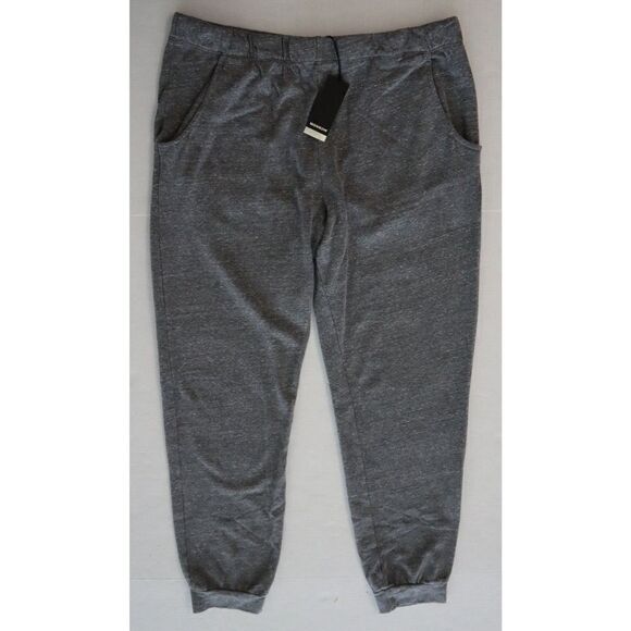 Monrow HB0307-30 Women's Sz Large Gray Heather Supersoft Jogger Sweatpants - Picture 1 of 11